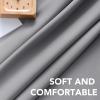 image:imageHVERSAILTEX Blackout Curtains Thermal Insulated Window Treatment Panels Room Darkening Blackout Drapes for Living Room Back TabRod Pocket Bedroom Draperies 52 x 84 Inch Stone Blue 2 PanelsGrey