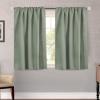 image:imageHVERSAILTEX Blackout Curtains Thermal Insulated Window Treatment Panels Room Darkening Blackout Drapes for Living Room Back TabRod Pocket Bedroom Draperies 52 x 84 Inch Stone Blue 2 PanelsLight Sage