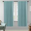 image:imageHVERSAILTEX Blackout Curtains Thermal Insulated Window Treatment Panels Room Darkening Blackout Drapes for Living Room Back TabRod Pocket Bedroom Draperies 52 x 84 Inch Stone Blue 2 PanelsMineral Blue