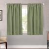 image:imageHVERSAILTEX Blackout Curtains Thermal Insulated Window Treatment Panels Room Darkening Blackout Drapes for Living Room Back TabRod Pocket Bedroom Draperies 52 x 84 Inch Stone Blue 2 PanelsSage