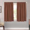 image:imageHVERSAILTEX Blackout Curtains Thermal Insulated Window Treatment Panels Room Darkening Blackout Drapes for Living Room Back TabRod Pocket Bedroom Draperies 52 x 84 Inch Stone Blue 2 PanelsWashed Spice