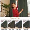 image:imageHVERSAILTEX Blackout Curtains Thermal Insulated Window Treatment Panels Room Darkening Blackout Drapes for Living Room Back TabRod Pocket Bedroom Draperies 52 x 84 Inch Stone Blue 2 PanelsOlive
