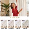 image:imageHVERSAILTEX Blackout Curtains Thermal Insulated Window Treatment Panels Room Darkening Blackout Drapes for Living Room Back TabRod Pocket Bedroom Draperies 52 x 84 Inch Stone Blue 2 PanelsNatural