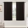 image:imageHVERSAILTEX Blackout Curtains Thermal Insulated Window Treatment Panels Room Darkening Blackout Drapes for Living Room Back TabRod Pocket Bedroom Draperies 52 x 84 Inch Stone Blue 2 PanelsChocolate Brown