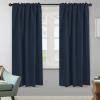 image:imageHVERSAILTEX Blackout Curtains Thermal Insulated Window Treatment Panels Room Darkening Blackout Drapes for Living Room Back TabRod Pocket Bedroom Draperies 52 x 84 Inch Stone Blue 2 PanelsNavy Blue