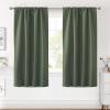 image:imageHVERSAILTEX Blackout Curtains Thermal Insulated Window Treatment Panels Room Darkening Blackout Drapes for Living Room Back TabRod Pocket Bedroom Draperies 52 x 84 Inch Stone Blue 2 PanelsBronze Green