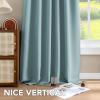image:imageHVERSAILTEX Blackout Curtains Thermal Insulated Window Treatment Panels Room Darkening Blackout Drapes for Living Room Back TabRod Pocket Bedroom Draperies 52 x 84 Inch Stone Blue 2 PanelsMineral Blue