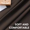 image:imageHVERSAILTEX Blackout Curtains Thermal Insulated Window Treatment Panels Room Darkening Blackout Drapes for Living Room Back TabRod Pocket Bedroom Draperies 52 x 84 Inch Stone Blue 2 PanelsChocolate Brown