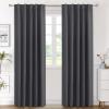 image:imageHVERSAILTEX Blackout Curtains Thermal Insulated Window Treatment Panels Room Darkening Blackout Drapes for Living Room Back TabRod Pocket Bedroom Draperies 52 x 84 Inch Stone Blue 2 PanelsCharcoal Gray