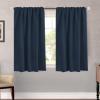 image:imageHVERSAILTEX Blackout Curtains Thermal Insulated Window Treatment Panels Room Darkening Blackout Drapes for Living Room Back TabRod Pocket Bedroom Draperies 52 x 84 Inch Stone Blue 2 PanelsNavy Blue