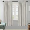 image:imageHVERSAILTEX Blackout Curtains Thermal Insulated Window Treatment Panels Room Darkening Blackout Drapes for Living Room Back TabRod Pocket Bedroom Draperies 52 x 84 Inch Stone Blue 2 PanelsPale Oak