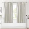 image:imageHVERSAILTEX Blackout Curtains Thermal Insulated Window Treatment Panels Room Darkening Blackout Drapes for Living Room Back TabRod Pocket Bedroom Draperies 52 x 84 Inch Stone Blue 2 PanelsIvoryCream