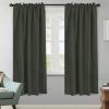 image:imageHVERSAILTEX Blackout Curtains Thermal Insulated Window Treatment Panels Room Darkening Blackout Drapes for Living Room Back TabRod Pocket Bedroom Draperies 52 x 84 Inch Stone Blue 2 PanelsOlive