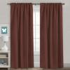 image:imageHVERSAILTEX Blackout Curtains Thermal Insulated Window Treatment Panels Room Darkening Blackout Drapes for Living Room Back TabRod Pocket Bedroom Draperies 52 x 84 Inch Stone Blue 2 PanelsRust