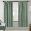 image:imageHVERSAILTEX Blackout Curtains Thermal Insulated Window Treatment Panels Room Darkening Blackout Drapes for Living Room Back TabRod Pocket Bedroom Draperies 52 x 84 Inch Stone Blue 2 PanelsGreen Bay