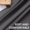 image:imageHVERSAILTEX Blackout Curtains Thermal Insulated Window Treatment Panels Room Darkening Blackout Drapes for Living Room Back TabRod Pocket Bedroom Draperies 52 x 84 Inch Stone Blue 2 PanelsCharcoal Gray