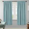 image:imageHVERSAILTEX Blackout Curtains Thermal Insulated Window Treatment Panels Room Darkening Blackout Drapes for Living Room Back TabRod Pocket Bedroom Draperies 52 x 84 Inch Stone Blue 2 PanelsMineral Blue