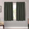 image:imageHVERSAILTEX Blackout Curtains Thermal Insulated Window Treatment Panels Room Darkening Blackout Drapes for Living Room Back TabRod Pocket Bedroom Draperies 52 x 84 Inch Stone Blue 2 PanelsOlive