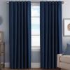 image:imageHVERSAILTEX Blackout Curtains Thermal Insulated Window Treatment Panels Room Darkening Blackout Drapes for Living Room Back TabRod Pocket Bedroom Draperies 52 x 84 Inch Stone Blue 2 PanelsNavy Blue