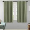 image:imageHVERSAILTEX Blackout Curtains Thermal Insulated Window Treatment Panels Room Darkening Blackout Drapes for Living Room Back TabRod Pocket Bedroom Draperies 52 x 84 Inch Stone Blue 2 PanelsSage