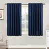 image:imageHVERSAILTEX Blackout Curtains Thermal Insulated Window Treatment Panels Room Darkening Blackout Drapes for Living Room Back TabRod Pocket Bedroom Draperies 52 x 84 Inch Stone Blue 2 PanelsNavy Blue