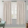 image:imageHVERSAILTEX Blackout Curtains Thermal Insulated Window Treatment Panels Room Darkening Blackout Drapes for Living Room Back TabRod Pocket Bedroom Draperies 52 x 84 Inch Stone Blue 2 PanelsNatural