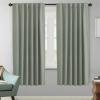 image:imageHVERSAILTEX Blackout Curtains Thermal Insulated Window Treatment Panels Room Darkening Blackout Drapes for Living Room Back TabRod Pocket Bedroom Draperies 52 x 84 Inch Stone Blue 2 PanelsSea Grass