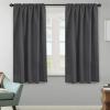 image:imageHVERSAILTEX Blackout Curtains Thermal Insulated Window Treatment Panels Room Darkening Blackout Drapes for Living Room Back TabRod Pocket Bedroom Draperies 52 x 84 Inch Stone Blue 2 PanelsCharcoal Gray
