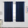 image:imageHVERSAILTEX Blackout Curtains Thermal Insulated Window Treatment Panels Room Darkening Blackout Drapes for Living Room Back TabRod Pocket Bedroom Draperies 52 x 84 Inch Stone Blue 2 PanelsNavy Blue