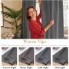 image:imageHVERSAILTEX Blackout Curtains Thermal Insulated Window Treatment Panels Room Darkening Blackout Drapes for Living Room Back TabRod Pocket Bedroom Draperies 52 x 84 Inch Stone Blue 2 PanelsBluish Gray