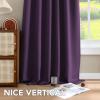 image:imageHVERSAILTEX Blackout Curtains Thermal Insulated Window Treatment Panels Room Darkening Blackout Drapes for Living Room Back TabRod Pocket Bedroom Draperies 52 x 84 Inch Stone Blue 2 PanelsPlum Purple