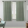 image:imageHVERSAILTEX Blackout Curtains Thermal Insulated Window Treatment Panels Room Darkening Blackout Drapes for Living Room Back TabRod Pocket Bedroom Draperies 52 x 84 Inch Stone Blue 2 PanelsLight Sage