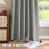 image:imageHVERSAILTEX Blackout Curtains Thermal Insulated Window Treatment Panels Room Darkening Blackout Drapes for Living Room Back TabRod Pocket Bedroom Draperies 52 x 84 Inch Stone Blue 2 PanelsSea Grass