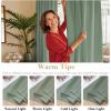 image:imageHVERSAILTEX Blackout Curtains Thermal Insulated Window Treatment Panels Room Darkening Blackout Drapes for Living Room Back TabRod Pocket Bedroom Draperies 52 x 84 Inch Stone Blue 2 PanelsGreen Bay