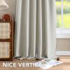 image:imageHVERSAILTEX Blackout Curtains Thermal Insulated Window Treatment Panels Room Darkening Blackout Drapes for Living Room Back TabRod Pocket Bedroom Draperies 52 x 84 Inch Stone Blue 2 PanelsIvoryCream