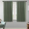 image:imageHVERSAILTEX Blackout Curtains Thermal Insulated Window Treatment Panels Room Darkening Blackout Drapes for Living Room Back TabRod Pocket Bedroom Draperies 52 x 84 Inch Stone Blue 2 PanelsBronze Green