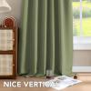 image:imageHVERSAILTEX Blackout Curtains Thermal Insulated Window Treatment Panels Room Darkening Blackout Drapes for Living Room Back TabRod Pocket Bedroom Draperies 52 x 84 Inch Stone Blue 2 PanelsSage