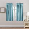 image:imageHVERSAILTEX Blackout Curtains Thermal Insulated Window Treatment Panels Room Darkening Blackout Drapes for Living Room Back TabRod Pocket Bedroom Draperies 52 x 84 Inch Stone Blue 2 PanelsAqua