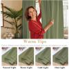 image:imageHVERSAILTEX Blackout Curtains Thermal Insulated Window Treatment Panels Room Darkening Blackout Drapes for Living Room Back TabRod Pocket Bedroom Draperies 52 x 84 Inch Stone Blue 2 PanelsSage
