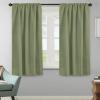 image:imageHVERSAILTEX Blackout Curtains Thermal Insulated Window Treatment Panels Room Darkening Blackout Drapes for Living Room Back TabRod Pocket Bedroom Draperies 52 x 84 Inch Stone Blue 2 PanelsSage