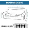 image:imageHVERSAILTEX Real Velvet Plush 3 Piece Stretch Sofa Covers Couch Covers for 2 Cushion Couch Loveseat Covers Width Up to 72 Inch Feature Thick Soft Stay in Place Medium Sofa CamelJet Black