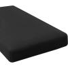 image:imageHVERSAILTEX Super Stretch Individual Seat Sofa Covers Couch Cushion Covers Slipcover Sets Thick Jacquard Textured Twill Fabric 2 Piece Large GreyBlack