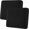 image:imageHVERSAILTEX Super Stretch Individual Seat Sofa Covers Couch Cushion Covers Slipcover Sets Thick Jacquard Textured Twill Fabric 2 Piece Large GreyBlack