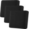 image:imageHVERSAILTEX Super Stretch Individual Seat Sofa Covers Couch Cushion Covers Slipcover Sets Thick Jacquard Textured Twill Fabric 2 Piece Large GreyBlack