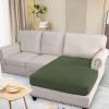 image:imageHVERSAILTEX Super Stretch Individual Seat Sofa Covers Couch Cushion Covers Slipcover Sets Thick Jacquard Textured Twill Fabric 2 Piece Large GreyBronze Green