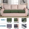 image:imageHVERSAILTEX Super Stretch Individual Seat Sofa Covers Couch Cushion Covers Slipcover Sets Thick Jacquard Textured Twill Fabric 2 Piece Large GreyBronze Green
