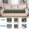 image:imageHVERSAILTEX Super Stretch Individual Seat Sofa Covers Couch Cushion Covers Slipcover Sets Thick Jacquard Textured Twill Fabric 2 Piece Large GreyBronze Green