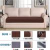 image:imageHVERSAILTEX Super Stretch Individual Seat Sofa Covers Couch Cushion Covers Slipcover Sets Thick Jacquard Textured Twill Fabric 2 Piece Large GreyBurnt Brick