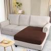 image:imageHVERSAILTEX Super Stretch Individual Seat Sofa Covers Couch Cushion Covers Slipcover Sets Thick Jacquard Textured Twill Fabric 2 Piece Large GreyBurnt Brick