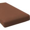 image:imageHVERSAILTEX Super Stretch Individual Seat Sofa Covers Couch Cushion Covers Slipcover Sets Thick Jacquard Textured Twill Fabric 2 Piece Large GreyCaramel
